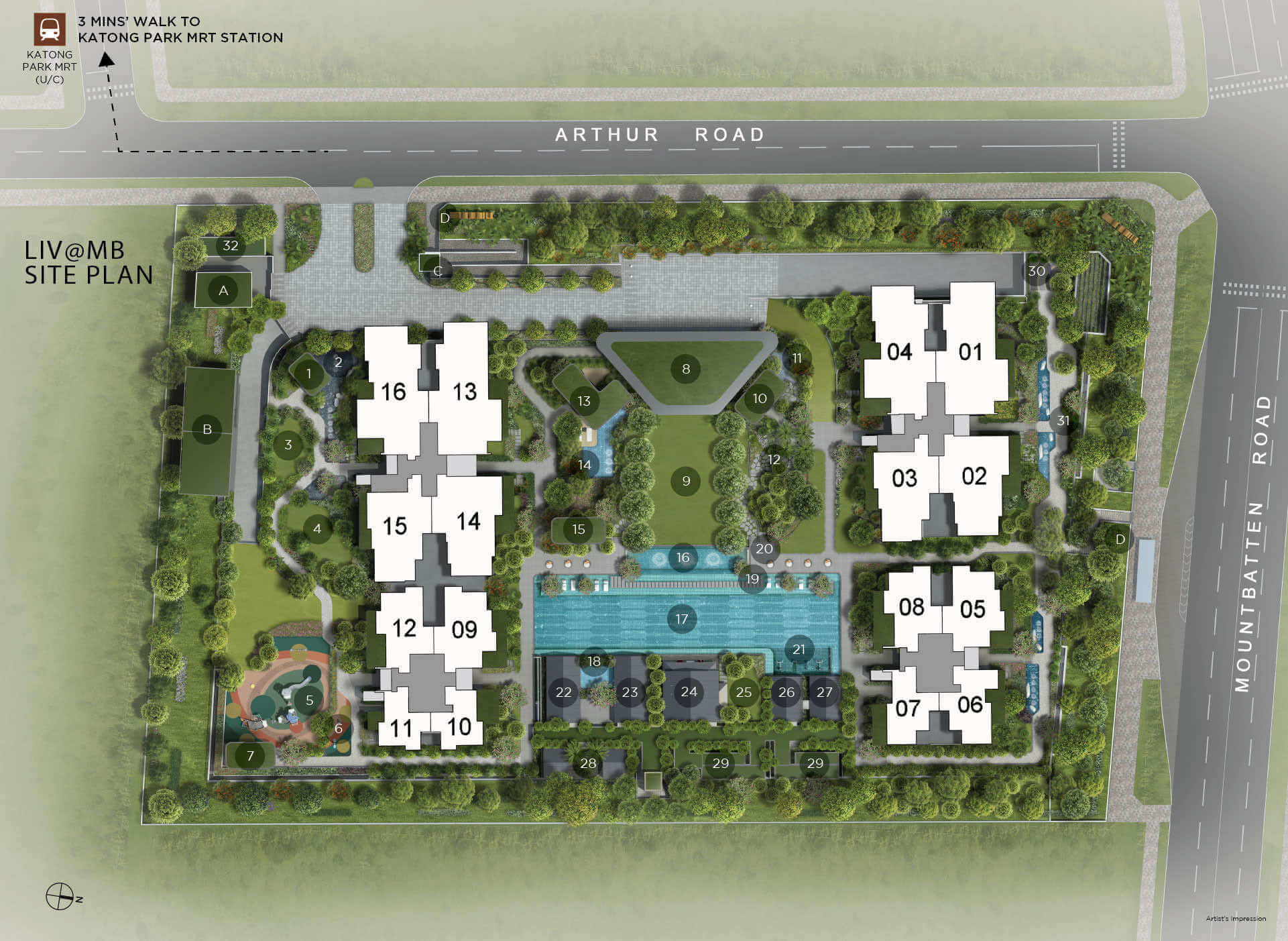 Liv MB at Mountbatten Sitemap Layout